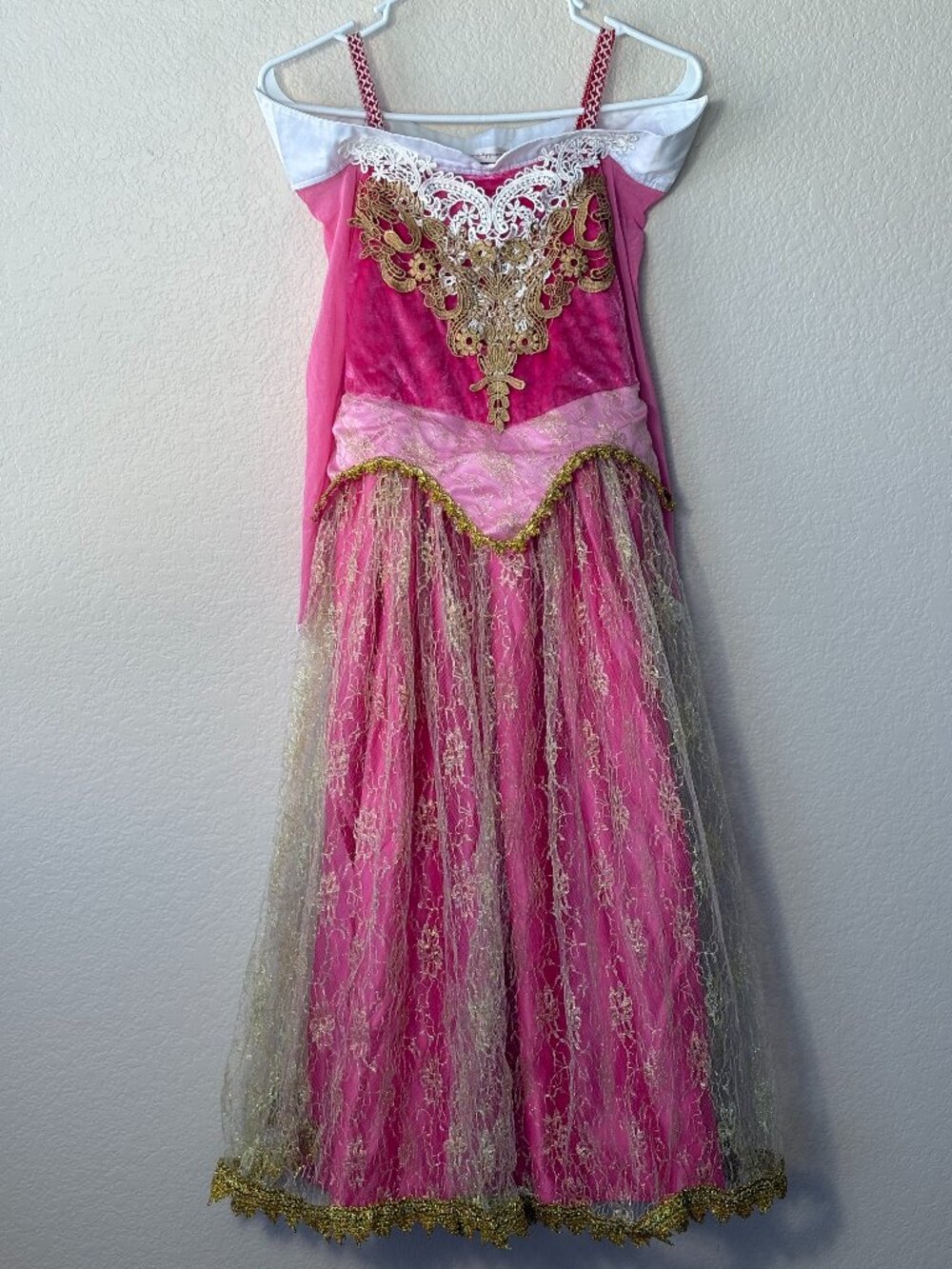 JerrisApparel Pink Gold Princess Costume Girls Size 150 8